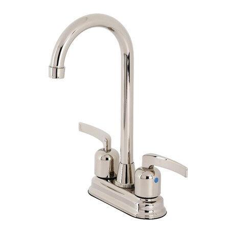 Kingston Brass KB8496EFL Centurion Bar Faucet, Polished Nickel KB8496EFL